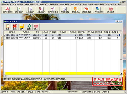 信華erp 粉末冶金行業(yè)版